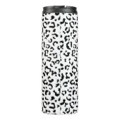 Bouteilles Isothermes Empreinte de léopard, Zones Léopard, Noir Et Blanc (Dos)