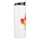 Bouteilles Isothermes Empreinte de patte de chien floral (Tourné sur la gauche)