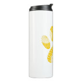 Bouteilles Isothermes Empreinte de patte de tourterelle jaune (Tourné sur la gauche)