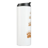 Bouteilles Isothermes Empreinte de patte d'ours grizzli dégradé (Tourné sur la gauche)