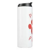 Bouteilles Isothermes Empreinte de patte Parfait Rouge Parfait Chat (Tourné sur la gauche)