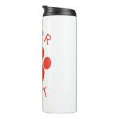 Bouteilles Isothermes Empreinte de patte Parfait Rouge Parfait Chat (Tourné sur la droite)