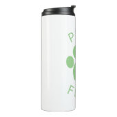 Bouteilles Isothermes Empreinte de patte Pur Vert Parfait Chat (Tourné sur la gauche)