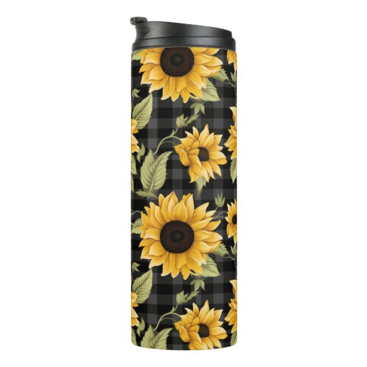 Bouteilles Isothermes en vichy Motif tournesol (Tourné sur la droite)