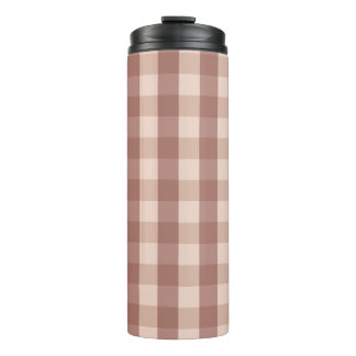 Bouteilles Isothermes En vichy rose poussiéreux À damiers