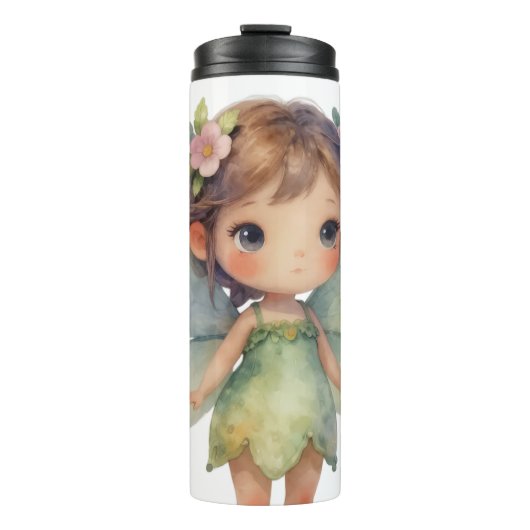 Bouteilles Isothermes Enchanted Woodland Fairy: pastel green Sprite (Devant)