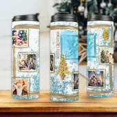 Bouteilles Isothermes Enchanter 5 photo Collage Bleu & Or Noël