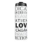 Bouteilles Isothermes Encourager le collage de mots (Devant)