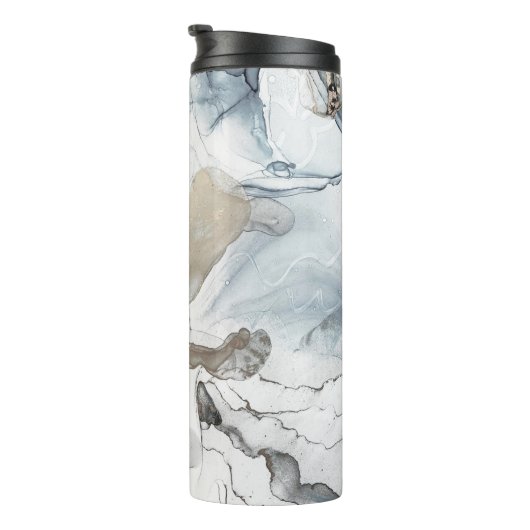 Bouteilles Isothermes Encre d'alcool Art. Zones délicates et noires. Clo (Tourné sur la droite)