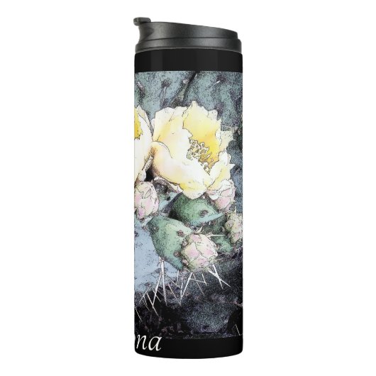 Bouteilles Isothermes Encre numérique pittoresque Arizona Cactus (Tourné sur la droite)