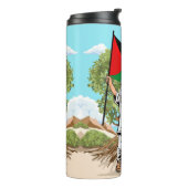Bouteilles Isothermes Enfant avec Keffiyeh Palestine Drapeau et olivier (Tourné sur la gauche)