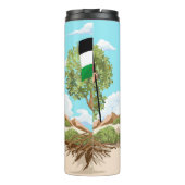 Bouteilles Isothermes Enfant avec Keffiyeh Palestine Drapeau et olivier (Dos)