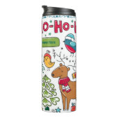 Bouteilles Isothermes Enfants Personnalisé Noël Folk Art Doodles Décor (Tourné sur la droite)