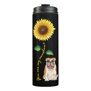 Bouteilles Isothermes English Bulldog Vous êtes My Sunshine Sunflower