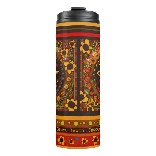 Bouteilles Isothermes Enseignant "Aimez ce que vous faites" Inspiration (Devant)