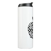 Bouteilles Isothermes Enseignant de 4e année À damiers Apple (Tourné sur la gauche)