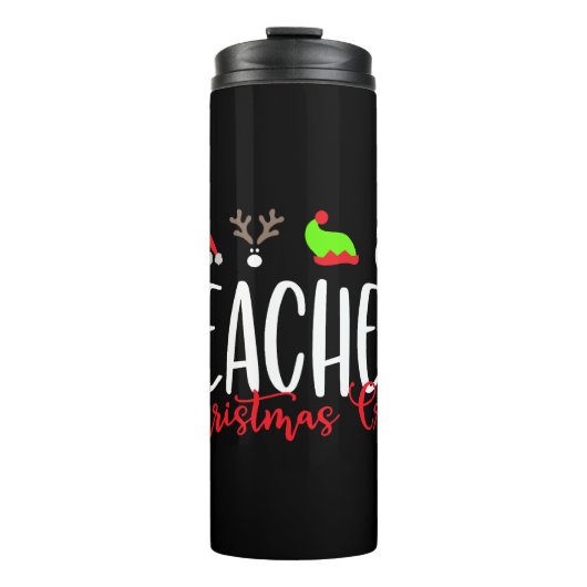 Bouteilles Isothermes Enseignant de Noël, équipage de noël (Devant)