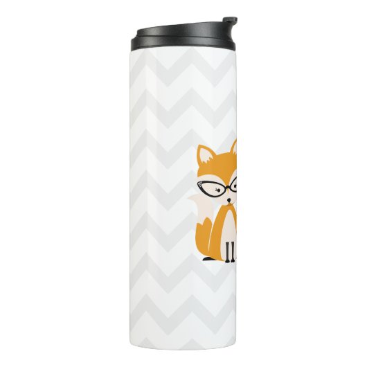 Bouteilles Isothermes Enseignant Fox Chalkboard Chevron (Tourné sur la gauche)