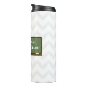 Bouteilles Isothermes Enseignant Fox Chalkboard Chevron (Tourné sur la droite)