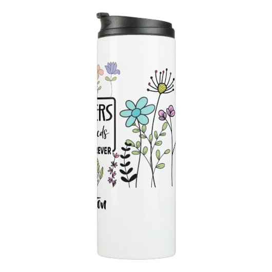 Bouteilles Isothermes Enseignants Graines Plantes | Fleurs avec le nom d (Tourné sur la droite)