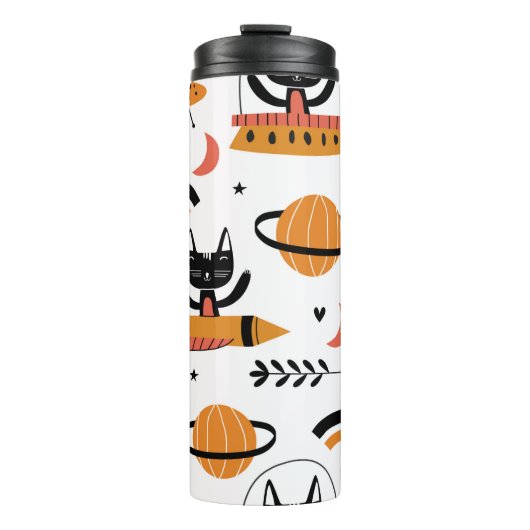 Bouteilles Isothermes Ensemble de chats mignons illustration design vint (Devant)