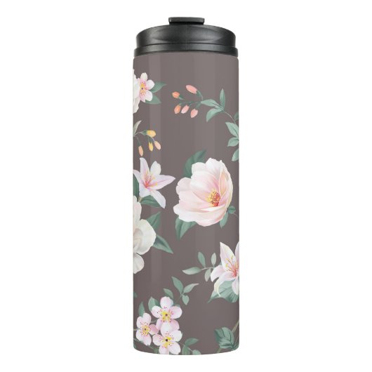 Bouteilles Isothermes ensemble de haute qualité de fleurs d'aquarelles d (Devant)