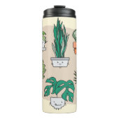 Bouteilles Isothermes Ensemble de plantes de maison mignons dans des pot (Devant)