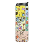 Bouteilles Isothermes Ensemble d'illustrations Vintages de la chimie (Tourné sur la gauche)