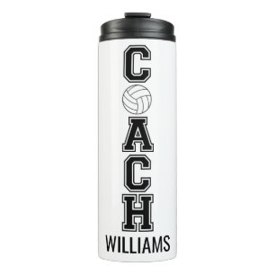 Bouteilles Isothermes Entraîneur de volleyball coutume merci cadeau tum