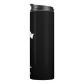 Bouteilles Isothermes Entreprise de logo personnalisé | Noir moderne (Tourné sur la droite)