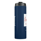 Bouteilles Isothermes Entreprise Logo personnalisé Nom de l'employé mode (Devant)