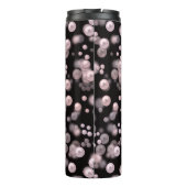 Bouteilles Isothermes Éparcelles de perles roses et blanches sur velours (Dos)