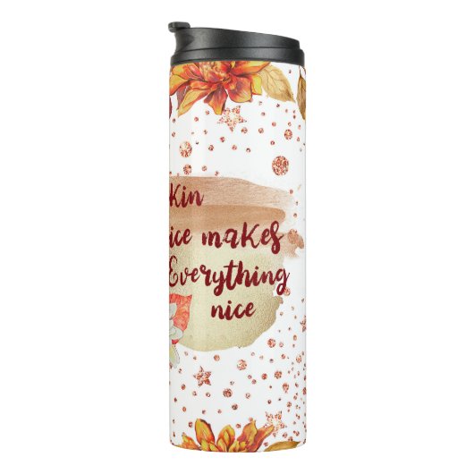 Bouteilles Isothermes Épice citrouille Automne automne (Tourné sur la droite)