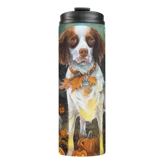 Bouteilles Isothermes Épouvantable Brittany Spaniel d'Halloween avec des (Devant)