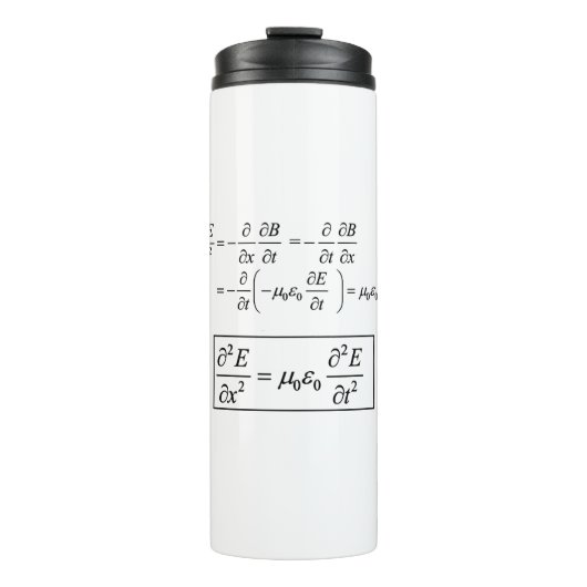 Bouteilles Isothermes équation d'onde électromagnétique d'Alembert (Devant)