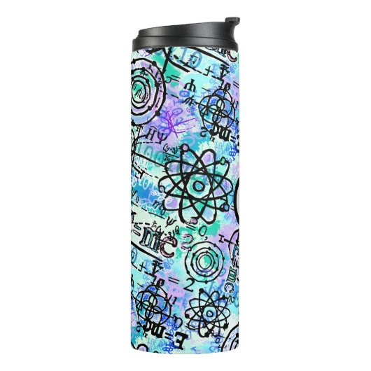 Bouteilles Isothermes Équations mathématiques et physiques du monogramme (Tourné sur la gauche)