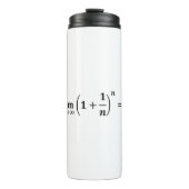 Bouteilles Isothermes équations mathématiques : limite égale e : exponen (Devant)