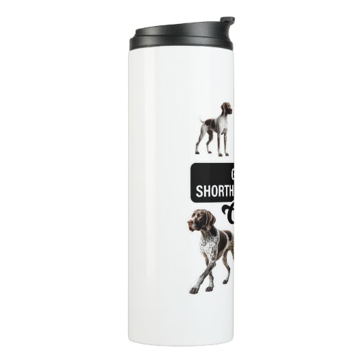 Bouteilles Isothermes Équipage de pointeur germanique à pois courts (Tourné sur la gauche)