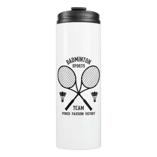 Bouteilles Isothermes Équipe de badminton (Devant)