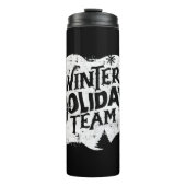 Bouteilles Isothermes Équipe de Noël d'hiver (Devant)