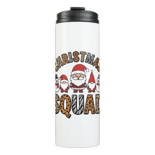 Bouteilles Isothermes Équipe de Noël Santa Bonhomme de Neige Imprimé Léo