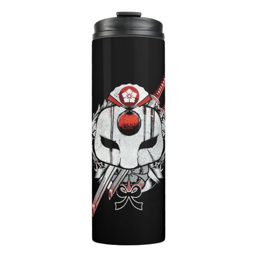 Bouteilles Isothermes Équipe de suicide | Katana Masque & Epées Tatouage (Devant)