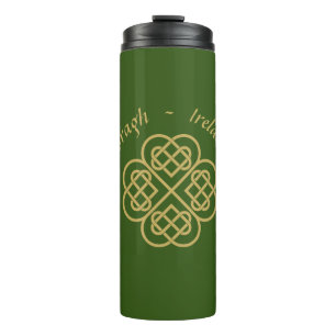 Bouteilles Isothermes Erin Go Bragh Gold Celtic Shamrock