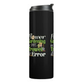 Bouteilles Isothermes Erreur de voyelle de jardinage de fleur - Jeu de j (Tourné sur la gauche)