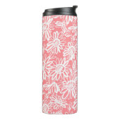 Bouteilles Isothermes Esquisse de marguerite Abstraite, motif monochrome (Tourné sur la gauche)