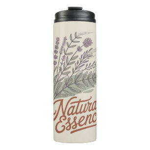 Bouteilles Isothermes Essence Naturelle Botanique Fleur Sauvage Vintage