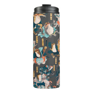 Bouteilles Isothermes Estampe japonaise de grenouille sur bois Kuniyoshi