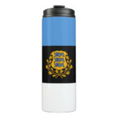 Bouteilles Isothermes Estonie Travel Mug, drapeau patriotique estonien (Devant)