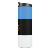 Bouteilles Isothermes Estonie Travel Mug, drapeau patriotique estonien (Tourné sur la droite)