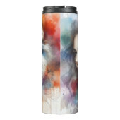 Bouteilles Isothermes Étanche aquarelle : Femme et Loup (Dos)